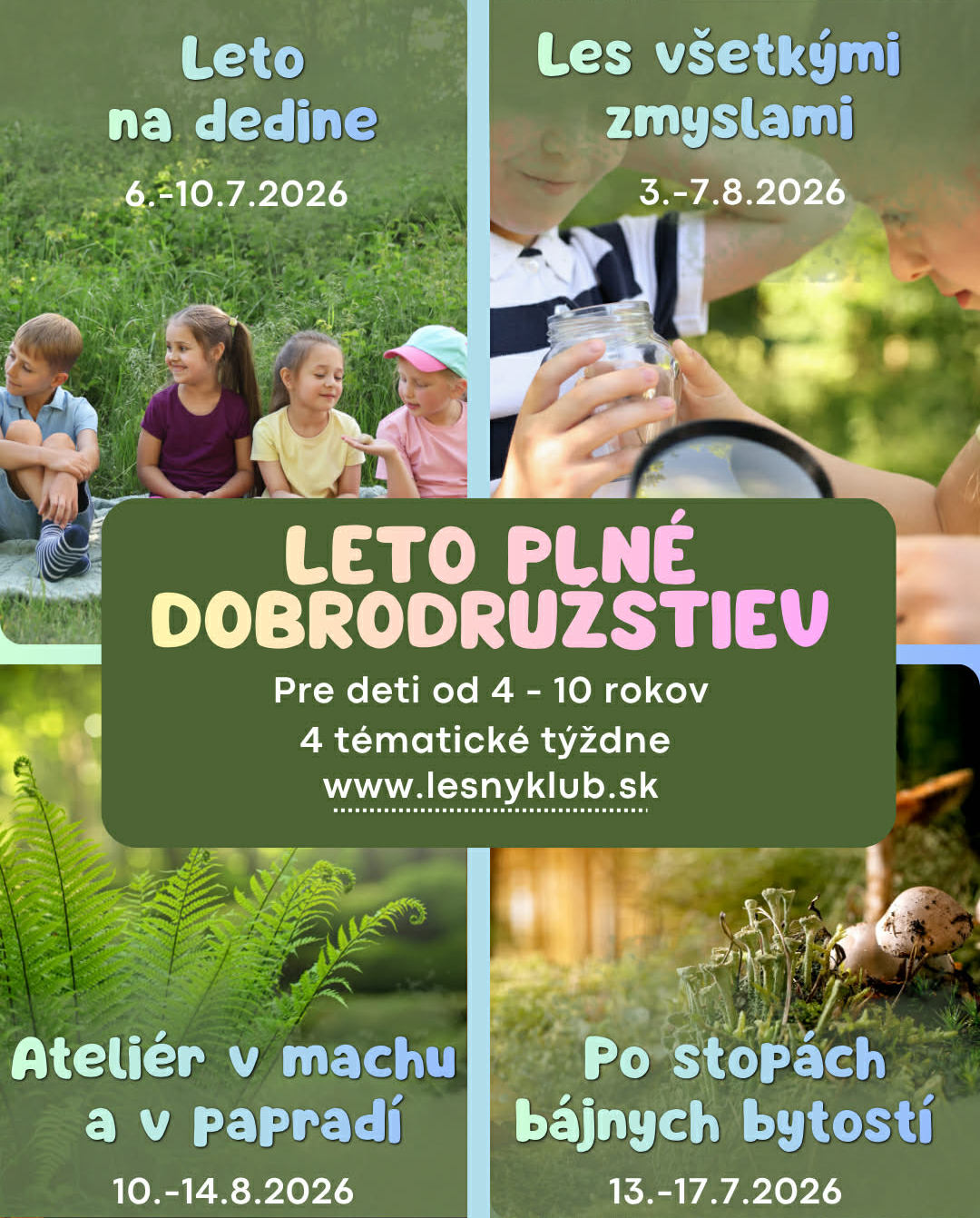 Letné tábory 2026